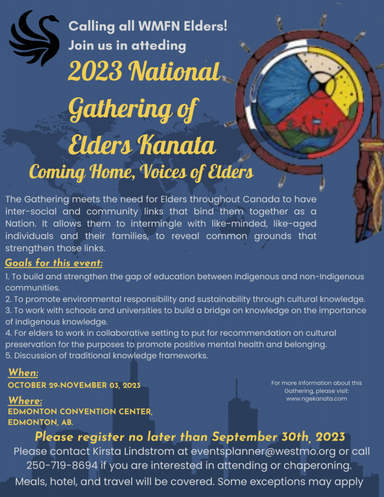 2023 National Gathering of Elders Kanata - West Moberly First Nations