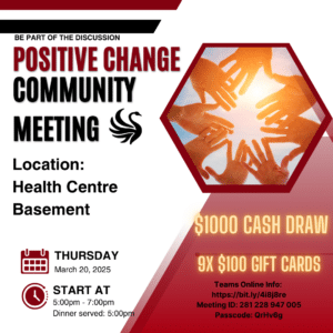 Positive Change Community Meeting-March