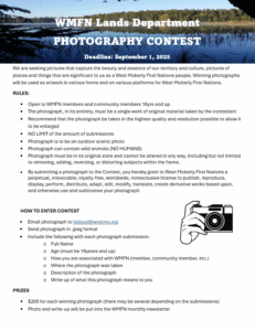 WMFN Lands Dept. Photography Contest