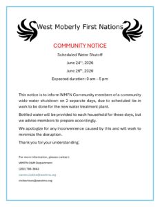 COMMUNITY NOTICE-Scheduled Water Shutoff